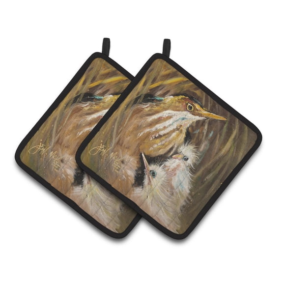 Carolines Treasures JMK1223PTHD Happy Family Pair of Pot Holders , 7.5HX7.5W, multicolor