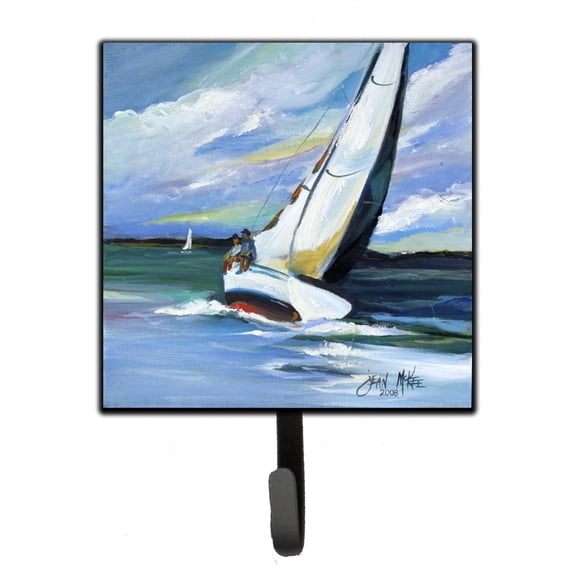 Carolines Treasures JMK1232SH4 Two and a Sailboat Leash or Key Holder 7Hx4.25W multicolor