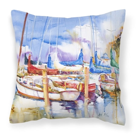 Runaway Sailboats Fabric Decorative Pillow