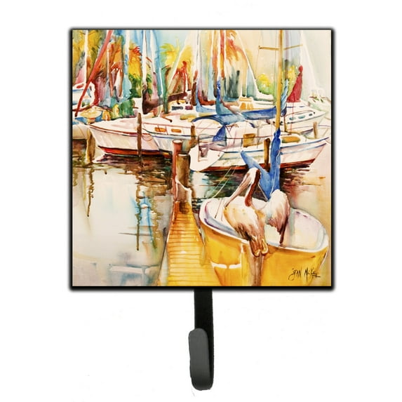 Carolines Treasures JMK1238SH4 Pelicans and Sailboats Leash or Key Holder 7Hx4.25W multicolor