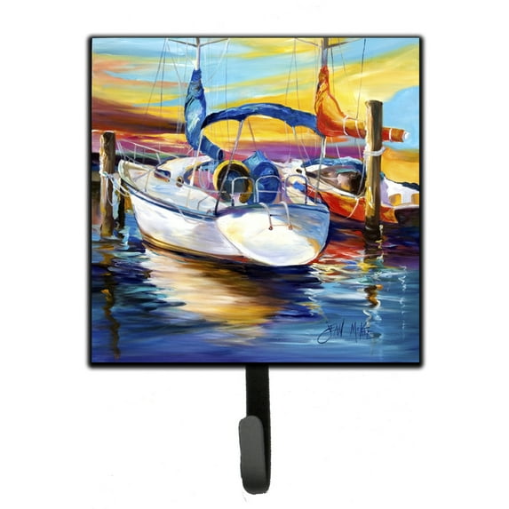Carolines Treasures JMK1243SH4 Symmetry again Sailboats Leash or Key Holder 7Hx4.25W multicolor