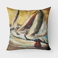 thumbnail image 1 of Carolines Treasures JMK1244PW1818 Boat Race Sailboats Canvas Fabric Decorative Pillow  18H x18W multicolor, 1 of 1