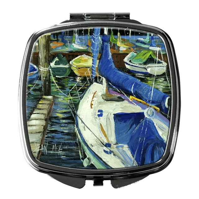 Carolines Treasures JMK1245SCM Sailboats Compact Mirror multicolor