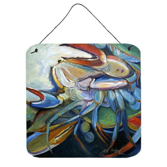 Carolines Treasures JMK1253DS66 Belly Crab Wall or Door Hanging Prints 6x6 multicolor