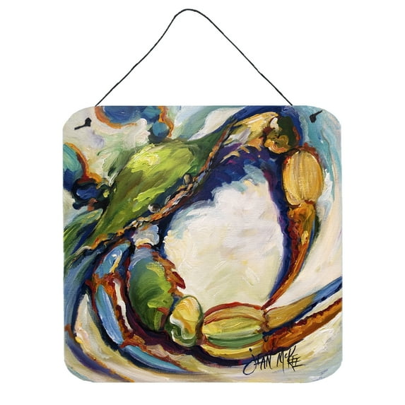 Carolines Treasures JMK1254DS66 Design21 Crab Wall or Door Hanging Prints 6x6 multicolor