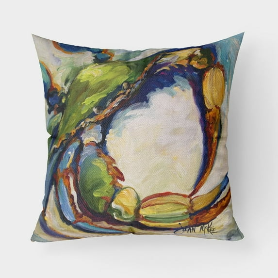 Carolines Treasures JMK1254PW1818 21 Crab Canvas Fabric Decorative Pillow  18H x18W multicolor