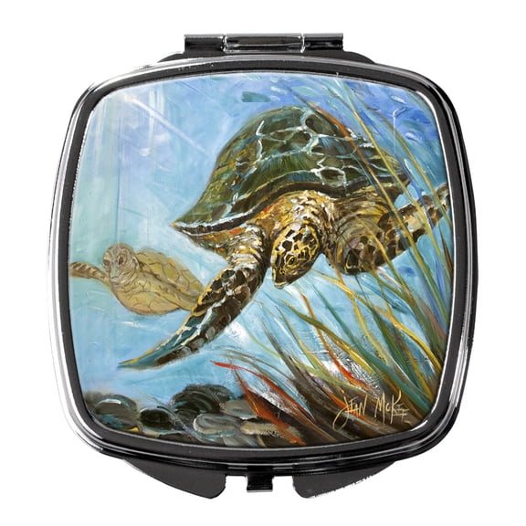 Carolines Treasures JMK1261SCM Loggerhead Sea Turtle Compact Mirror multicolor