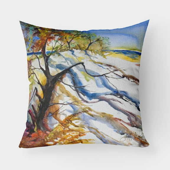 Carolines Treasures JMK1272PW1818 Sand Dune Canvas Fabric Decorative Pillow  18H x18W multicolor