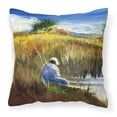 thumbnail image 1 of Carolines Treasures JMK1274PW1414 Fishing on the bank Canvas Fabric Decorative Pillow  14Hx14W multicolor, 1 of 4