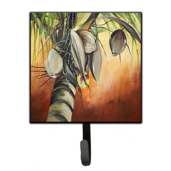Carolines Treasures JMK1280SH4 Orange Coconut Tree Leash or Key Holder 7Hx4.25W multicolor