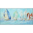 thumbnail image 1 of Carolines Treasures JMK1303HRM2858 Sailboats Regatta Indoor / Outdoor Runner Mat 28x58 28H x 58W multicolor, 1 of 5