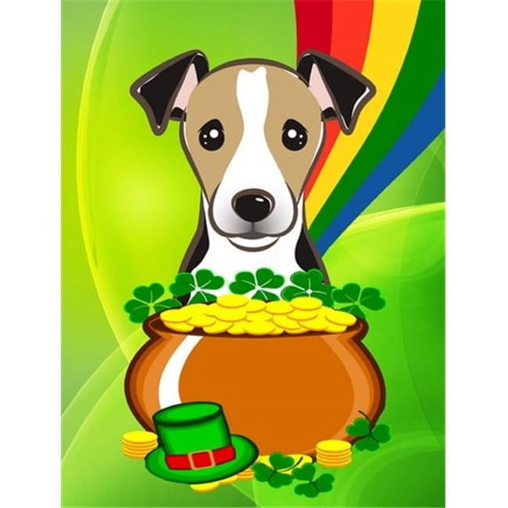Carolines Treasures Jack Russell Terrier St. Patrick's Day Flag Garden