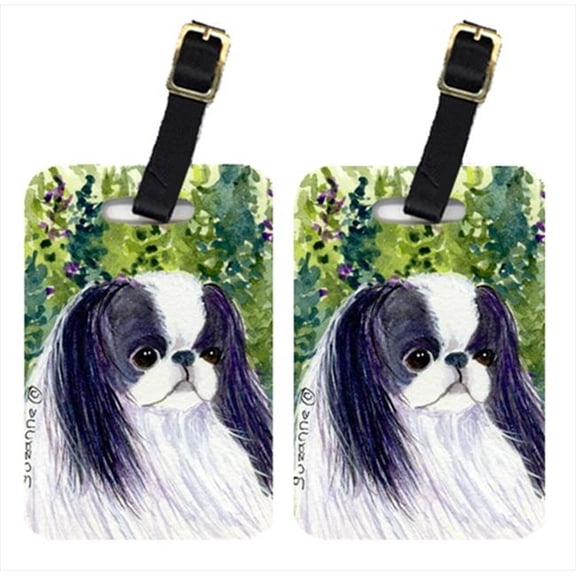 Carolines Treasures Japanese Chin Luggage Tag - 4 x 2.75 In.