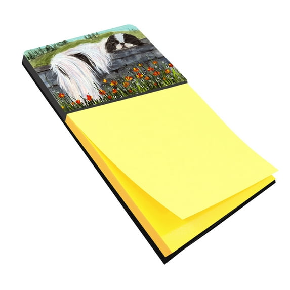 Carolines Treasures Japanese Chin Sticky Note Holder Large multicolor