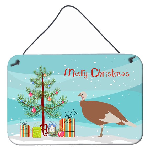 Carolines Treasures BB9351DS812 Jersey Buff Turkey Hen Christmas Wall or Door Hanging Prints