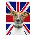 thumbnail image 1 of Carolines Treasures KJ1162CHF Jack Russell Terrier with English Union Jack British Flag House Flag House Size multicolor, 1 of 4