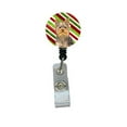 thumbnail image 1 of Carolines Treasures KJ1170BR Candy Cane Holiday Christmas Yorkie And Yorkshire Terrier Retractable Badge Reel, 1 of 2