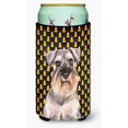 thumbnail image 1 of Carolines Treasures KJ1214TBC Candy Corn Halloween Schnauzer Tall Boy Hugger Tall Boy multicolor, 1 of 1