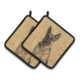 thumbnail image 1 of Carolines Treasures KJ1225PTHD Jack Russell Terrier Pair of Pot Holders , 7.5HX7.5W, multicolor, 1 of 1