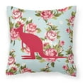 thumbnail image 1 of Carolines Treasures Kangaroo Shabby Chic Roses Square Decorative Outdoor Pillow, 1 of 2