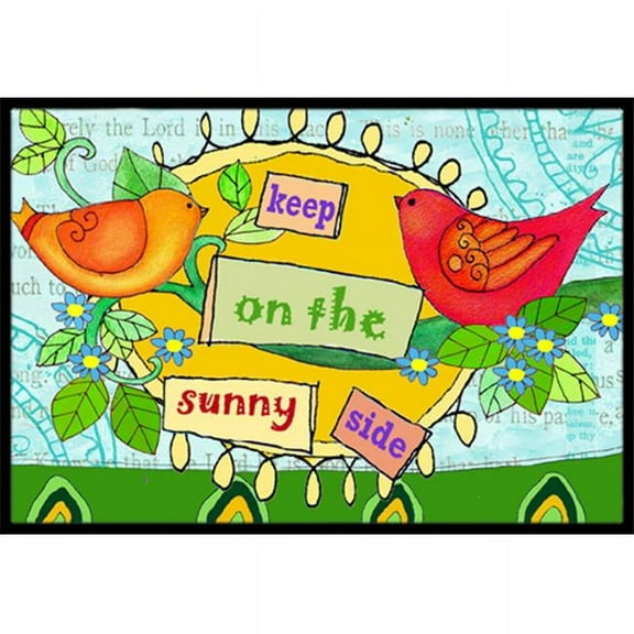 Carolines Treasures  Keep On The Sunny Side Indoor & Outdoor Mat - 18 x 27 in.