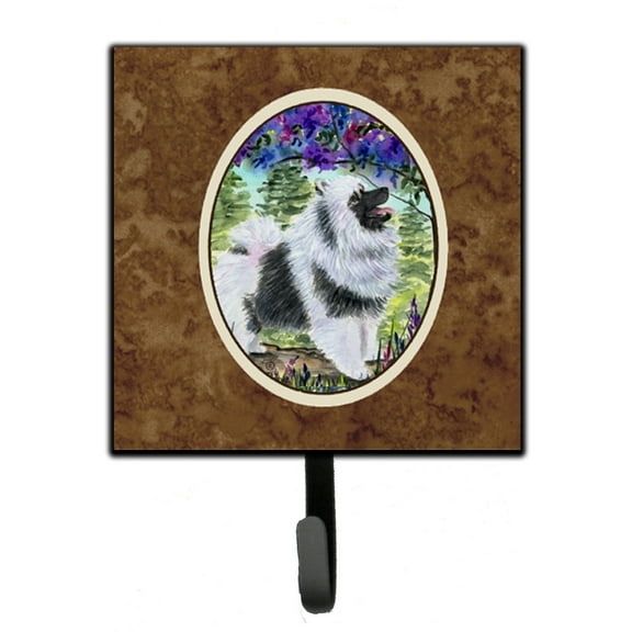 Carolines Treasures SS8063SH4 Keeshond Leash Holder or Key Hook, Small, Multicolor