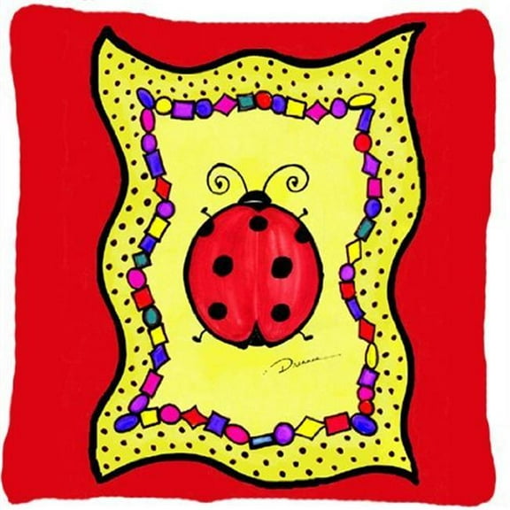 Carolines Treasures LD6046PW1414 14 x 14 in. Lady Bug Decorative Fabric Pillow