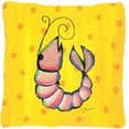 thumbnail image 1 of Carolines Treasures LD6120PW1414 14 x 14 in. Shrimp Decorative Fabric Pillow, 1 of 4