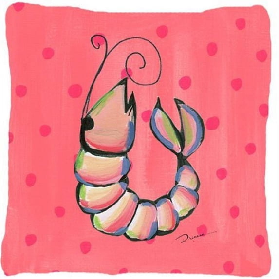 Carolines Treasures LD6121PW1414 14 x 14 in. Shrimp Decorative Fabric Pillow