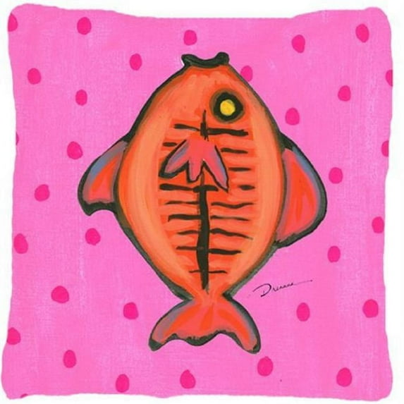 Carolines Treasures LD6130PW1414 14 x 14 in. Fish Decorative Fabric Pillow
