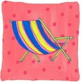 thumbnail image 1 of Carolines Treasures LD6139PW1414 14 x 14 in. Beach Chair Decorative Fabric Pillow, 1 of 4