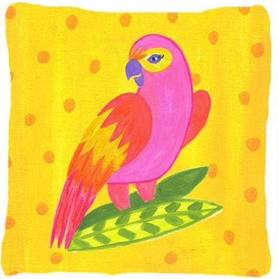 Carolines Treasures LD6146PW1414 14 x 14 in. Bird - Parrot Decorative Fabric Pillow