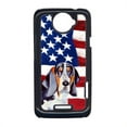 thumbnail image 1 of Carolines Treasures LH9014HTCONE USA American Flag With Basset Hound HTC One X Cell Phone Cover, 1 of 1