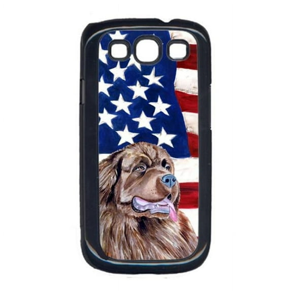 Carolines Treasures LH9024GALAXYS3 USA American Flag with Newfoundland Cell Phone Cover GALAXY S111