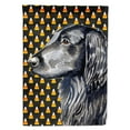 thumbnail image 1 of Carolines Treasures LH9062-FLAG-PARENT Flat Coated Retriever Candy Corn Halloween Portrait Flag  multicolor, 1 of 2