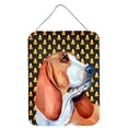 thumbnail image 1 of Carolines Treasures LH9073DS1216 Basset Hound Candy Corn Halloween Portrait Wall or Door Hanging Prints 12WX16H, 1 of 2