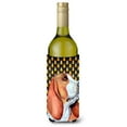 thumbnail image 1 of Carolines Treasures LH9073LITERK Basset Hound Candy Corn Halloween Portrait Wine Bottle Hugger Wine Bottle multicolor, 1 of 1