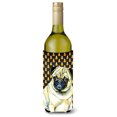 thumbnail image 1 of Carolines Treasures LH9083LITERK Pug Candy Corn Halloween Portrait Wine Bottle Hugger Wine Bottle multicolor, 1 of 1