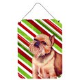 thumbnail image 1 of Brussels Griffon Candy Cane Holiday Christmas Wall or Door Hanging Prints, 1 of 2