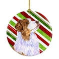 thumbnail image 1 of Carolines Treasures LH9228-CO1 Australian Shepherd Candy Cane Holiday Christmas Ceramic Ornament 3 in multicolor, 1 of 2