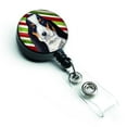 thumbnail image 1 of Carolines Treasures LH9239BR Basset Hound Candy Cane Holiday Christmas Retractable Badge Reel, 1 of 2