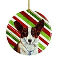 thumbnail image 1 of Carolines Treasures LH9243-CO1 Corgi Candy Cane Holiday Christmas Ceramic Ornament 3 in multicolor, 1 of 2