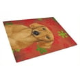 thumbnail image 1 of Carolines Treasures LH9312LCB Dachshund Red and Green Snowflakes Holiday Christmas Glass Cutting Board Large 12H x 16W, 1 of 2