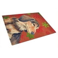 thumbnail image 1 of Carolines Treasures LH9346LCB Dachshund Red and Green Snowflakes Holiday Christmas Glass Cutting Board Large 12H x 16W, 1 of 1