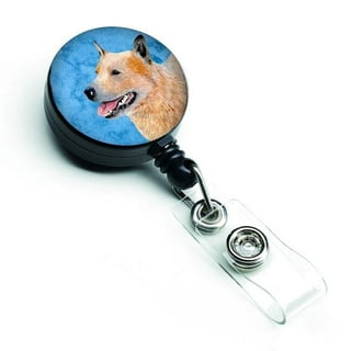 Golden Retriever Puppy Dog Knotty Blanket Heart Lanyard Retractable Reel  Badge ID Card Holder 
