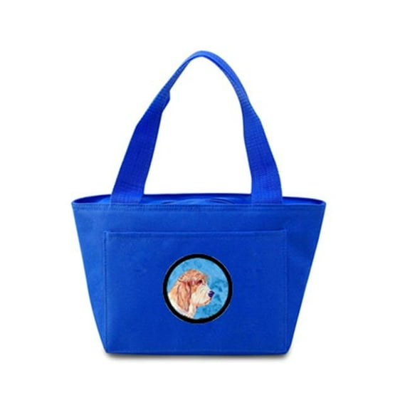 Carolines Treasures LH9397BU-8808 Blue Petit Basset Griffon Vendeen Zippered Insulated School Washable And Stylish Lunch Bag Cooler