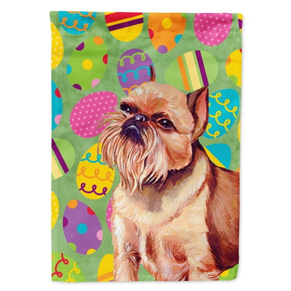 Carolines Treasures LH9404-FLAG-PARENT Brussels Griffon Easter Eggtravaganza Flag  multicolor