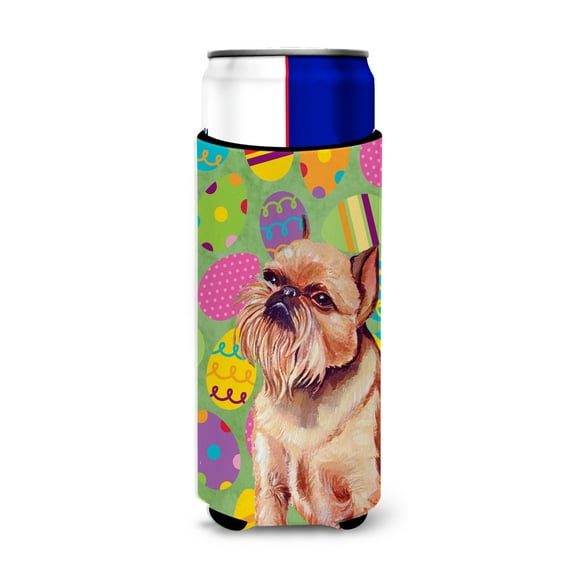 Carolines Treasures LH9404MUK Brussels Griffon Easter Eggtravaganza Ultra Hugger for slim cans Slim Can multicolor