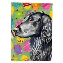 Carolines Treasures LH9411-FLAG-PARENT Flat Coated Retriever Easter Eggtravaganza Flag multicolor