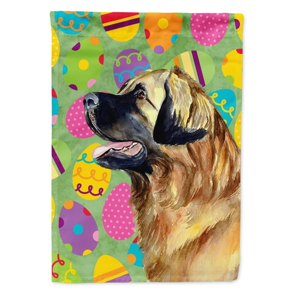 Carolines Treasures LH9438-FLAG-PARENT Leonberger Easter Eggtravaganza Flag  multicolor
